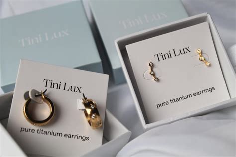 tini lux titanium earrings